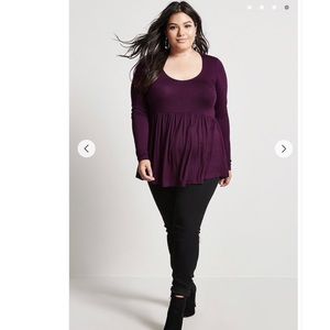 Plus Size Baby Doll Top